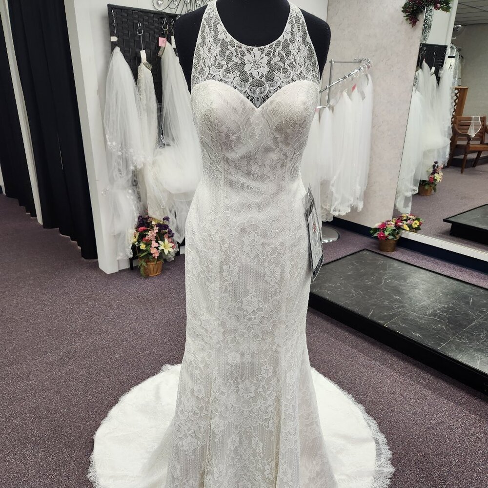 Casablanca Bridal BL246 Ivory/Lt. Champ. Size 8 Bridal Gown/Wedding Dress